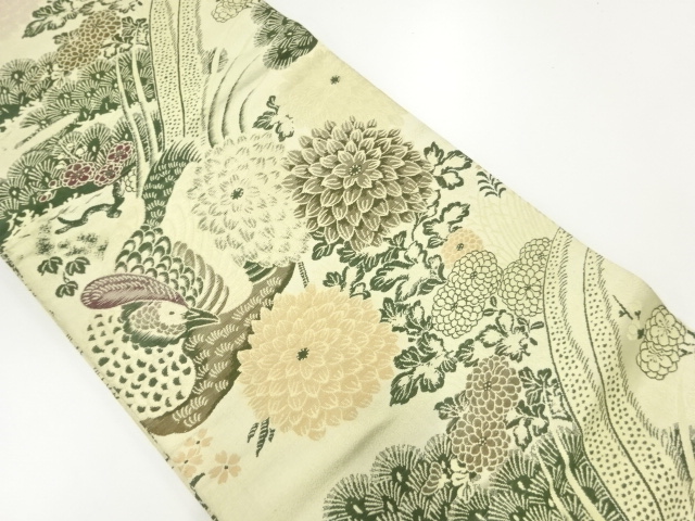 Japanese Kimono / Antique Maru Obi Combined weave